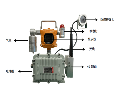 無(wú)線傳輸帶攝像頭移動(dòng)在線式可燃?xì)怏w檢測(cè)報(bào)警儀