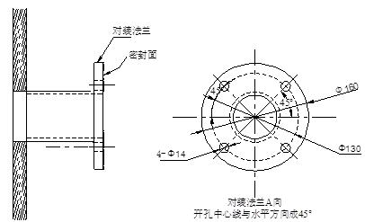 探頭預裝法蘭安裝圖